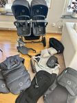 Bugaboo donkey 3 syskonvagn med tillbehör