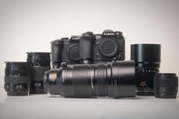 Lumix G9 + Objektiv samt Lumix G80