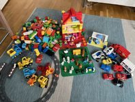 Lego Duplo:  stor samling: djur, figurer, fordon 