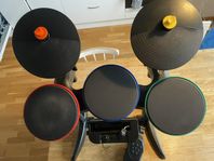 Rockband trummor med pedal, till Nintendo Wii