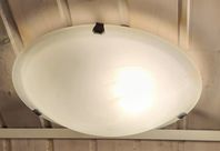 Taklampa- Plafond, Frostat Vitt Glas, Diameter 30cm