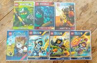 DVD-fimer med Ninjago, Nexo knights och Chima.