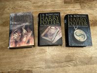 3 stycken Harry Potter books in English