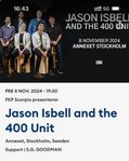 Två biljetter till Jason Isbell Annexet 8/11