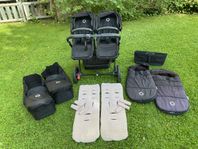 Bugaboo Donkey 5 Twin, tvillingvagn med tillbehör