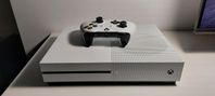 Xbox one s med trådlös handkontroll och spel