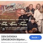 2 biljetter DEN SVENSKA SÅNGBOKEN, Växjö konserthus