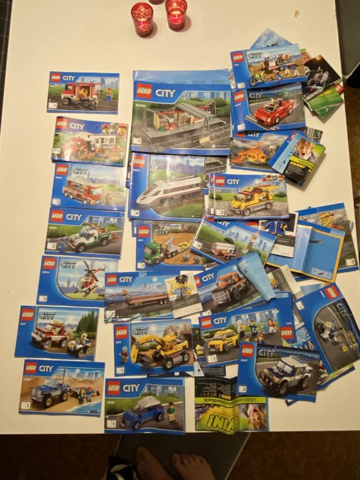 massor med Lego city