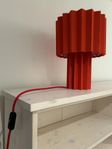 Folkform Red Plisse Lamp.