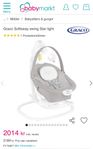 Graco Softsway swing Star light