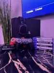 Nyservad Ps4 Pro 1Tb, 2 kontroller, Gamingheadset och spel