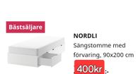 IKEA Nordli sängstomme & Skårer resårbotten