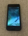 Svart iPhone 5 modell MD297KS/A 16 GB + fodral