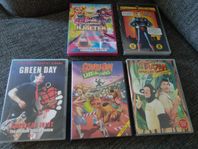 Filmer på DVD. Superman Collection, Trazan, Green Day mm.