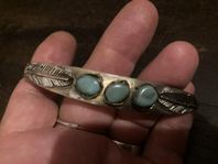 Navajo armband i silver 