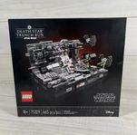 LEGO Star Wars OÖPPNAD Death Star Trench Run Diorama #75329