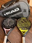 padelracket samt väska (JS & Adidas Adipower Ctrl 2.0)