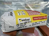 125 säckar Murbruk - Weber Färgat 23045 ljus beige