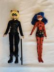 Ladybug och Cat Noir dockor