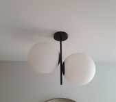 Taklampa, plafond, opalglas