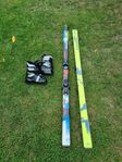 Rossignol skidor 183cm och salomon pjäxor strl 37