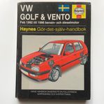 VW Golf & Vento 1992-1996 bensin/Diesel Gör-det-själv bok