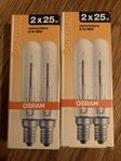 4 st Osram 25 W E14