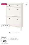 Ikea Hemnes skoförvaring