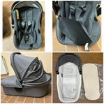 Barnvagn, Britax Smile 2 -Liggdel, Sittdel, Babyskydd Isofix