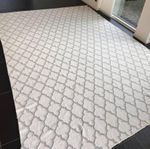 Classic Collection - Matta - Trellis vit/grå 200x350 cm