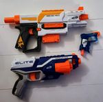 NERF Guns, 3 st olika, inga pilar. 