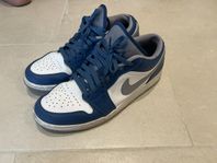 Nike Air Jordan 1 Low Blå/Vit