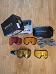 Dragon PXV goggles + 4 linser