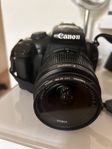 Canon kamera EOS 1100D, med EFS 18-55mm