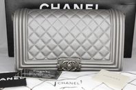 Chanel Boy bag Silver 