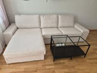 kivik ikea divan soffa beige HELT NY