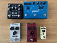 Strymon, tc electronic & mooer pedaler