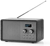 Nedis RDDB5110BK DAB+ / FM Radio with alarm clock. Helt NY+