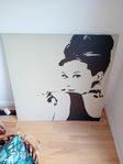 Ikea Audrey Hepburn  Canvas mäter 90 x 90 cm