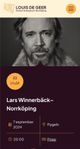 Lars Winnerbäck, Norrköping, lördag 7/9