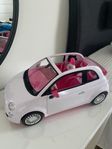 Barbie leksaksbil Fiat, vit