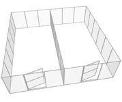 Hundgård Dubbel 2×26 kvm 