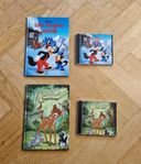 Retro Disney inbundna böcker med CD skiva Lilla vagen Bambi