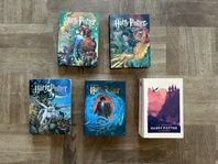 5 stycken Harry Potter böcker