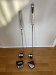 Odyssey 2-Ball putters och vagnbag Taylormade