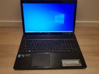 Spel&Media Laptop Acer 17"/i7/16GB/Nvidia/SSD+HDD