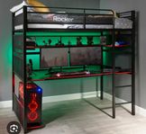 Xrocker battlebunk gaming säng loftsäng