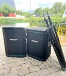 Peavey Hisys 2xt PA högtalare + stativ