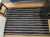 Matta Rug Carpet Görlöse 200 cm 2 m stripes ränder svart