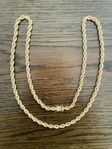 18K CORDELL MASSIV HALSBAND (OANVÄND) (50G) (62CM)